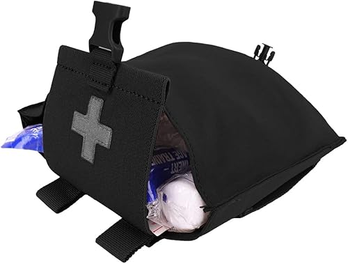 Miniatura 3 de KRYDEX Tactical IFAK - Bolsa elástica para soplar, bolsa médica de primeros auxilios con MOLLE y correa para cinturón