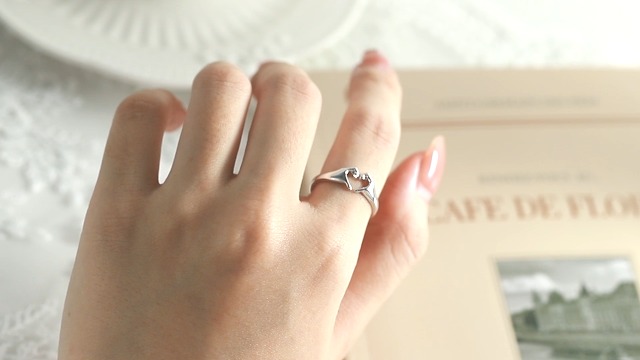 Amazon.com: Helonley Heart Gesture Ring for Women - 925 Sterling