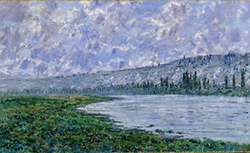 Impression d'art Claude Monet La Seine à Vétheuil affiche décoration murale salon 60x90
