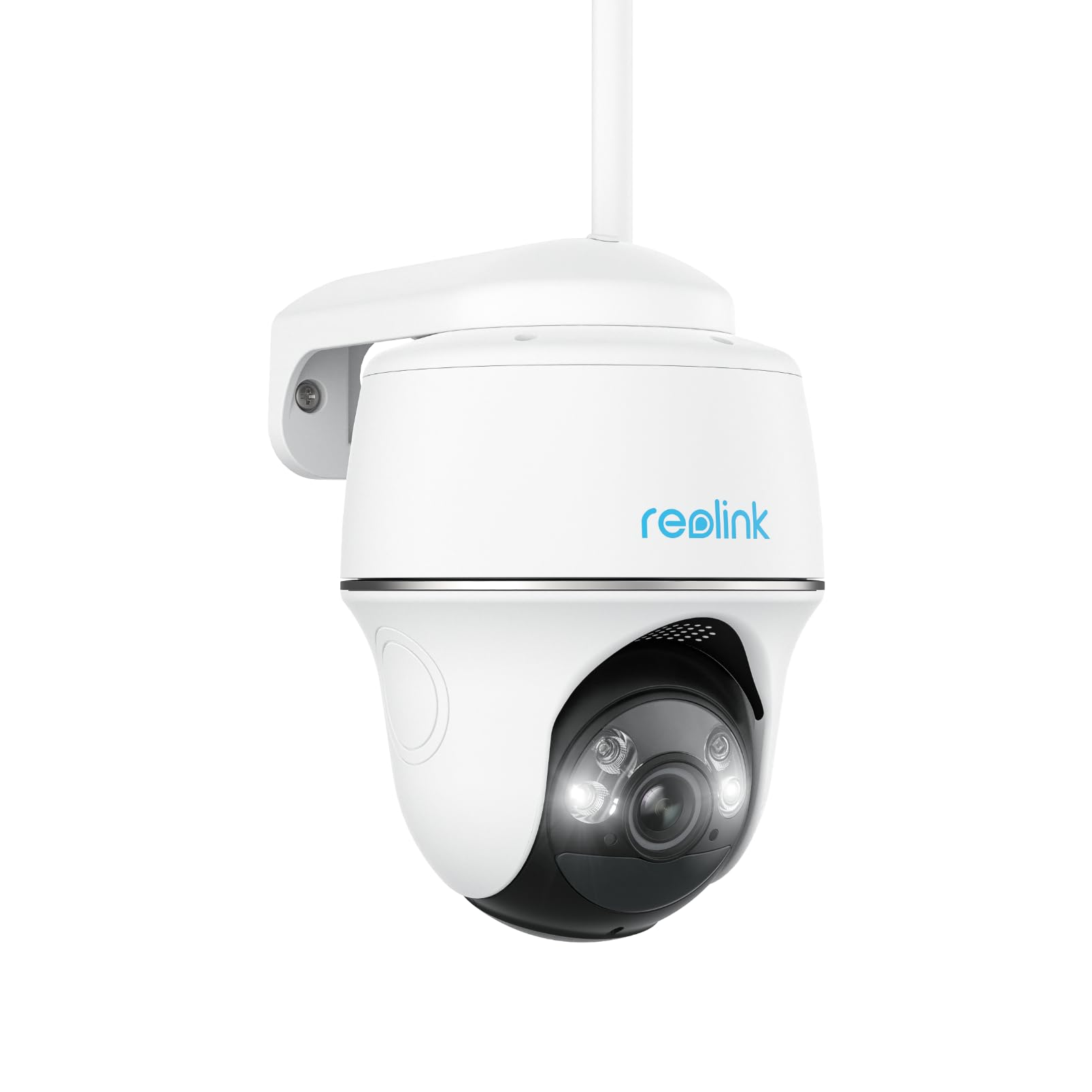 Reolink 5MP Camara Vigilancia WiFi Exterior Solar, 360° PTZ Cámara IP Sin Cable con Bateria, 2,4/5GHz WiFi, Detección de Humana/Mascota, Cloud/microSD Storage, Alexa/Google Assistant, Argus PT Pro
