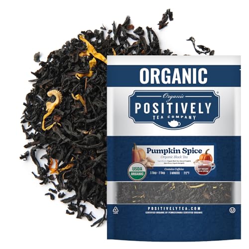 Image of Organic Positively Tea Company, Pumpkin Spice Black Tea, Loose Leaf, 16 Ounce