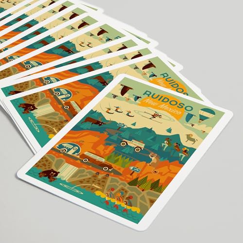 Baraja de Poker Lantern Press Ruidoso, NM 52 Cartas miniatura 5