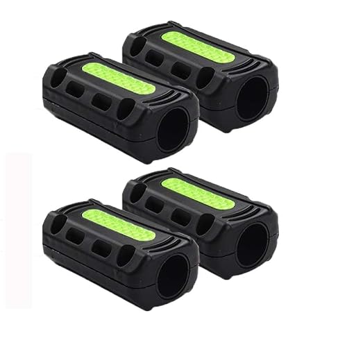 UltAlt 4 Pack Motorcycle Crash Bar Bumper Blocks Protectors with Reflective Strip Protective Block for Motorcycle Engine Guard Crash Bar Highway Bumper Guards Body Frame Bars 7/8 inch and 1 Inch Tube