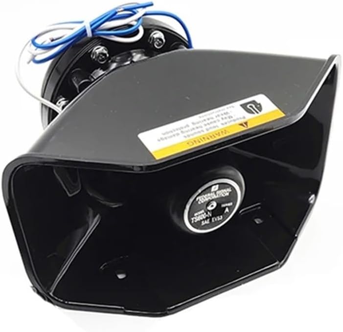 Tone horn 12V/24V automotive, motorcycle, and marine high decibel onboard 400W alarm pitched(400W large mouth)