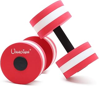 UNAOIWN Water Dumbbells Water Aerobics for Pool Fitness Exercise Heavy Resistance Aquatic Dumbbell Pool Barbells for Swimming