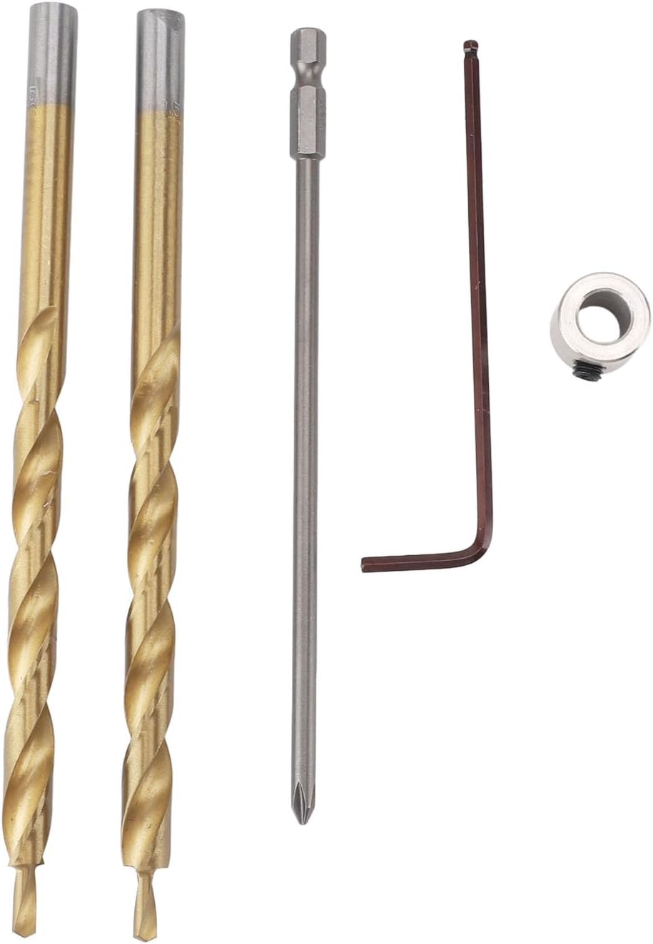 Pocket Hole Jig Tool Kit High Precision Multifunctional Inclined Hole Locator Positioner for DIY Woodworking Projects Aluminum Alloy 26 Accessories