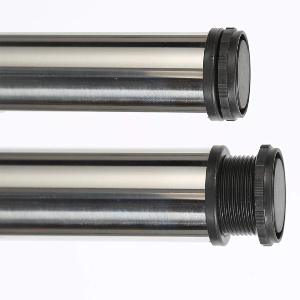 Gambe del Tavolo da Pranzo Piedini di Supporto per mobili in Acciaio Inox Piedini Regolabili per scrivania per Computer con Accessori di Montaggio