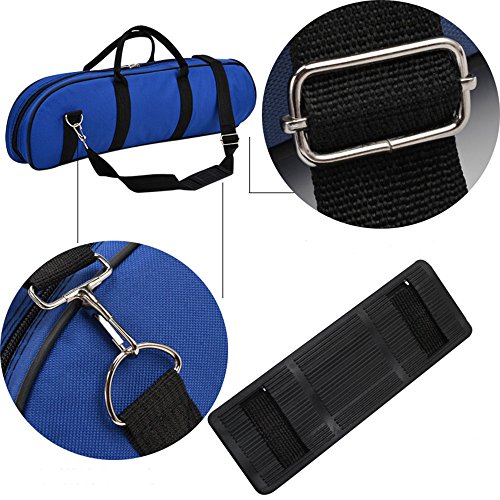 Trumpet Gig Bag 600D Water-resistant Oxford Cloth Adjustable Strap with Pocket 5mm Cotton Padded (Blue)