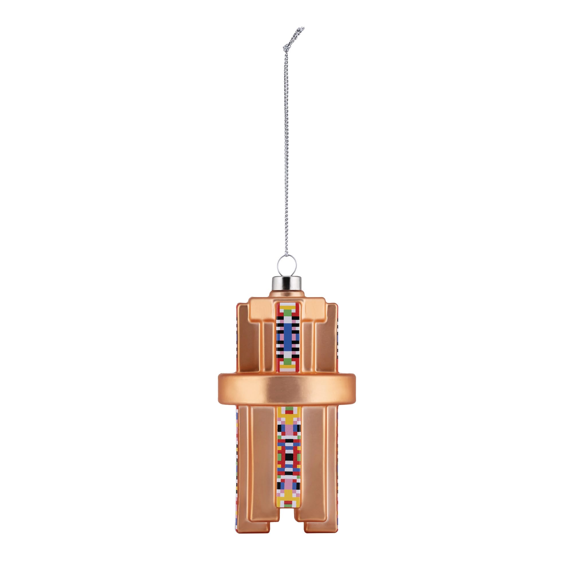 Alessi Prism ESA06 2 - Design Christmas Tree Ornament, in Blown Glass, Hand-decorated