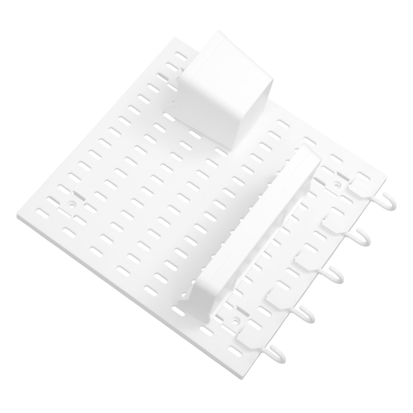 Wandmontierte Lochwand aus Pp mit Starker Tragfähigkeit und Platzsparender Aufbewahrung für Badezimmer und Wohnraum in Modernem Minimalistischen Design