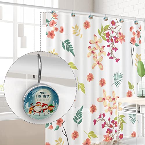 Crochets rideau de douche inox de qualité avec figurines