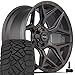 4PLAY Wheels 4P06 22 Inch Rims and Tires Fit 6x135 & 6x139.7 22x10 Satin Black - TerraMax RT 285/45-22 (Set of 4)