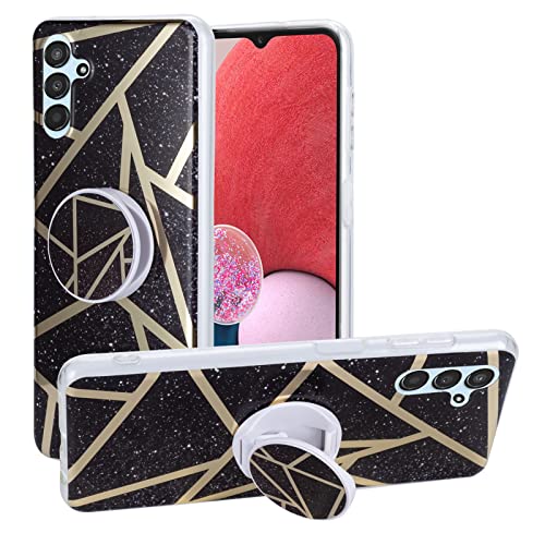 GOHHME Funda para Samsung Galaxy A13 5G Color mármol Cubierta de teléfono con Soporte Plegable Cubierta Protectora de Empalme Compatible con Samsung Galaxy A13 5G Negro Cover