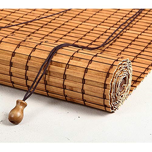 YZJJ Stores en Bambou - Rouleau de Rideau en Bambou - Cloison de séparation Rideau Volets de Rideau Imperméable à la moisissure Rideaux décoratifs Vintage adaptés pour l'extérieur/l'intérieur