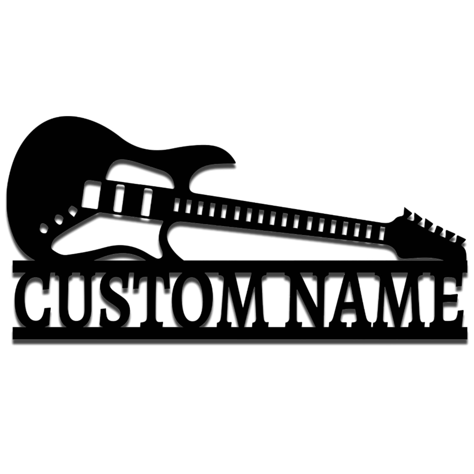 Personalized Guitar Music Metal Wall decor,Custom Guitarist Name Sign,Music Studio Wall Art,Gift for Guitar Player guitar