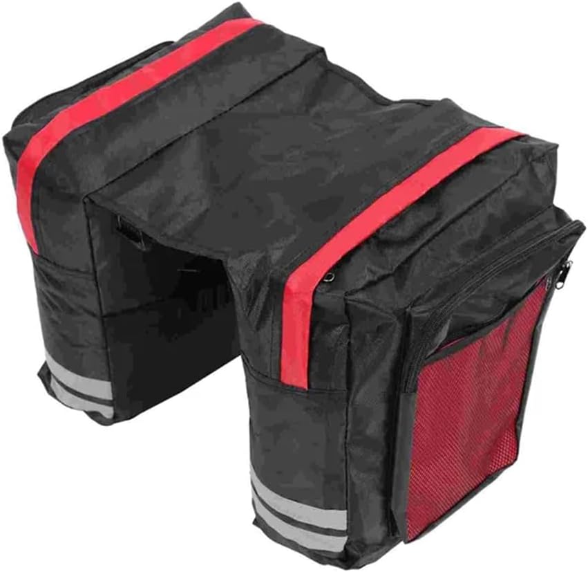 Bike Rear Seat Saddle Panniers Bags Cycling Double Side Rear Rack Bike Trunk Bag Mountain Road Bicycle Tail Seat Pack Luggage Carrier Bike Bag