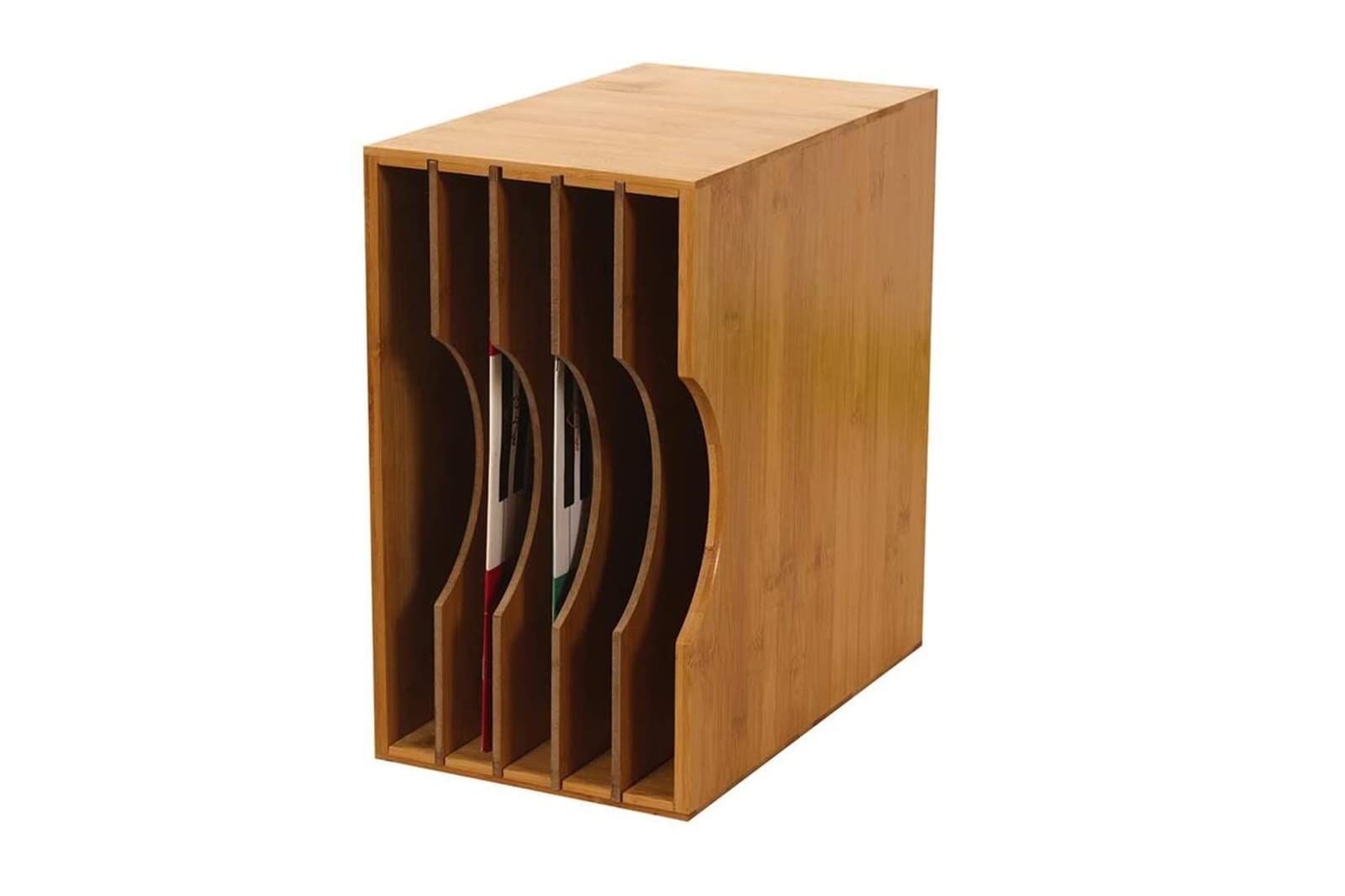 BA 40 Mobile espositore in vero legno di Bamboo per circa 40 dischi LP 33 giri
