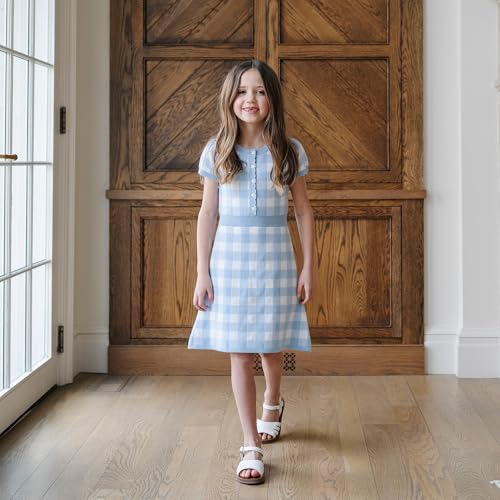 Image of Hope & Henry Girls' Milano Tipped Sweater Dress