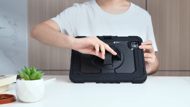 Dexnor For IPad Air 13 Inch Case M2 (2024), Full-Body Rugged Protective Cover Shockproof Bumper