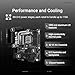 ASUS ROG Crosshair X870E Dark Hero ATX Motherboard, 20+2+2 Power Stages, DDR5 Slots, PCIe® 5.0, Five M.2 Slots, 3D VC M.2 heatsink, USB4®, AI Cache Boost, PCIe Slot Q-Release, AIO Q-Connector