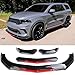 DREAMOTOR Car Universal Adjustable Front Bumper Lip Chin Spoiler Splitter 4PCS Diffuser Protector Compatible with Honda Civic Accord Toyota Mazda Chevy Silverado Dodge Challenger RT Nissan Altima Ford