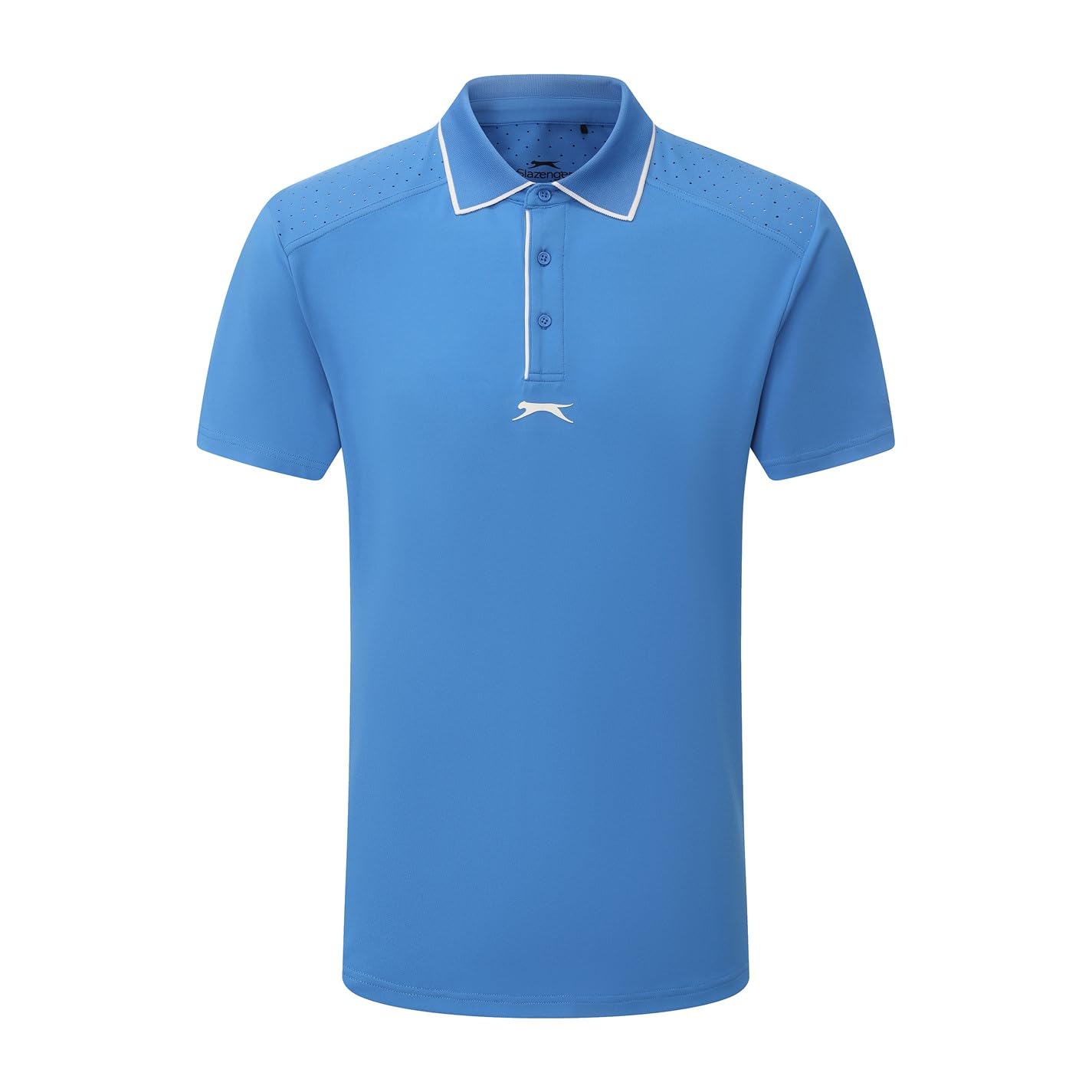 Slazenger Men's Blue Tennis Short Sleeve Performance Polo Shirt in Size XL, Sports Direct
