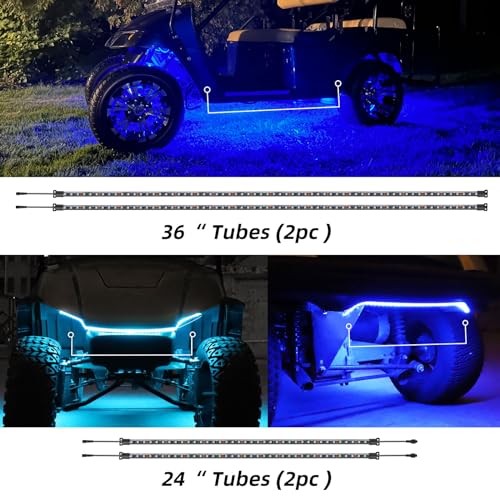Roykaw ROY-0431BK-01 Golf Cart Underglow Led Strip Lights Accent Neon Lighting Kit thumb #3