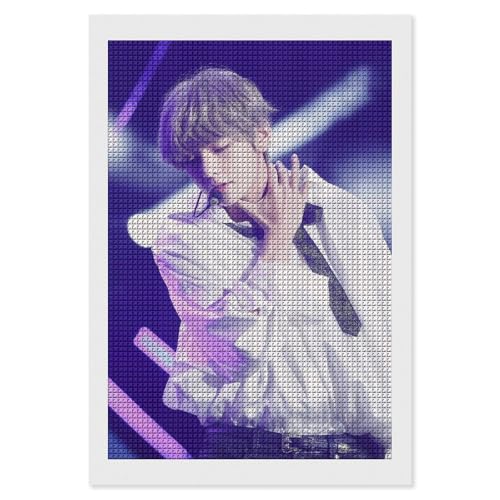 Bts�h�e���N�c �_�C�������h�A�[�g �l�p���r�[�Y ���S�Ҍ����_�C�������h�A�[�g �C�A�����h�r�[�Y�G�� DIY ���� �|�L�b�g �_�C�������h�h�� �S�ʓ\��t���^�C�v �l�C �v���[���g ���� 8"x12"