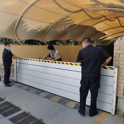 JYHHCYS Reusable Flood Protection Barriers for Home - Garage/Front Door/Gates Door Flood Barrier - Commercial Detachable Aluminum Flood Water Barrier 2 4 6 8 10 12 14ft Long(L 2ft(61cm))