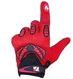 Klettverschluß BARNETT FRG-02 American Football Handschuhe Receiver, Empfänger fit, RE,DB,RB, rot (L)