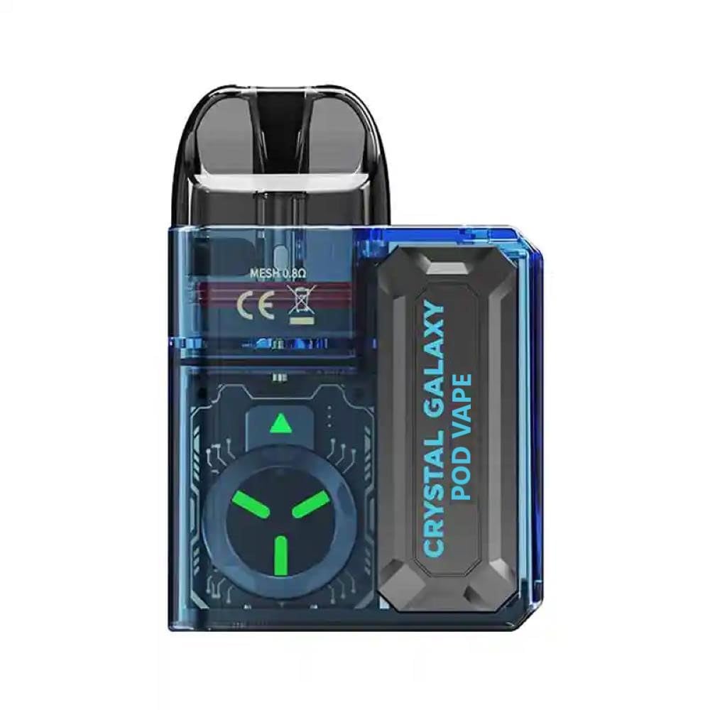 Crystal Galaxy Pod Vape Kit, Integrated 750mAh, 2ml Top Refil MTL & RDTL,  LED Display E Cigarette, No Nicotine (Blue): Amazon.co.uk: Electronics &  Photo