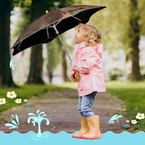 Paraguas para niños pequeños resistente al viento y seguro para viajar 7