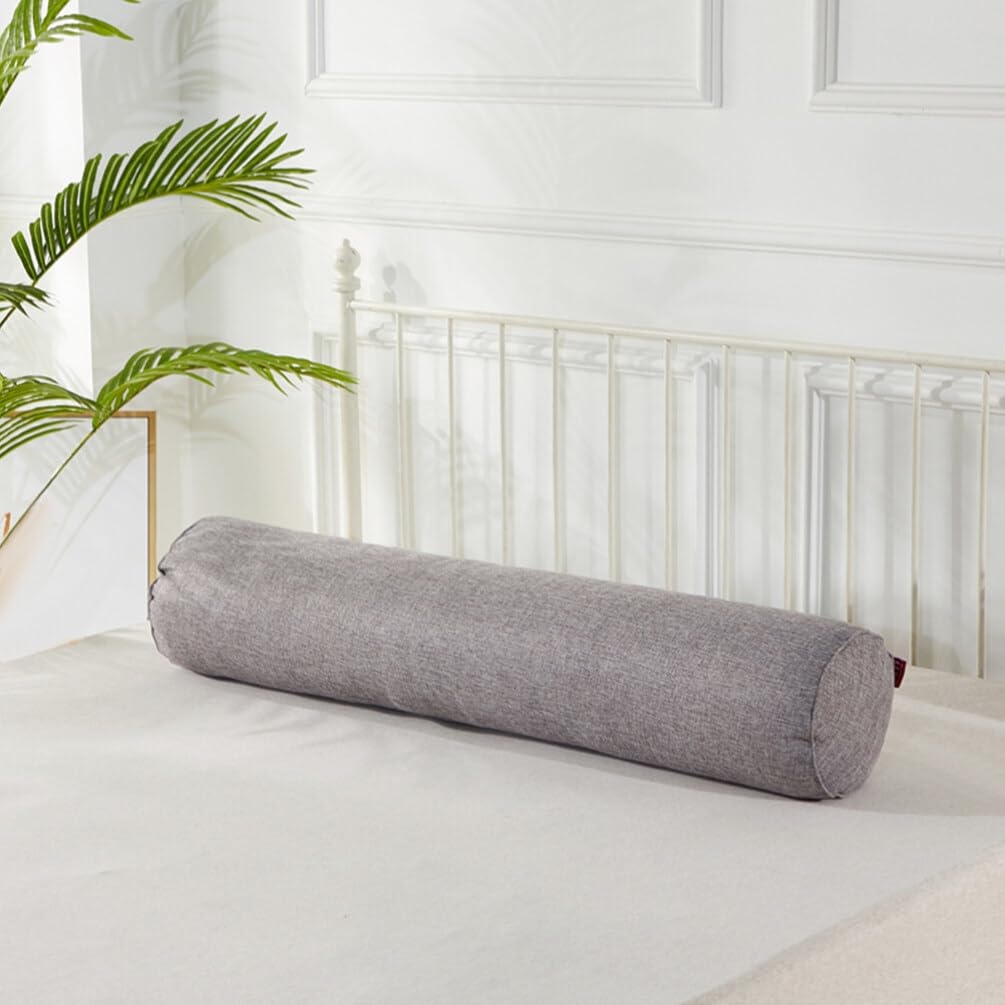 Ipetboom Yoga Bolster Pillow: Rectangular Yoga Bolster Cushion Meditation Cushion Cotton Footrest Pillow Yoga Support for Women Yoga Lovers Sitting On Floor