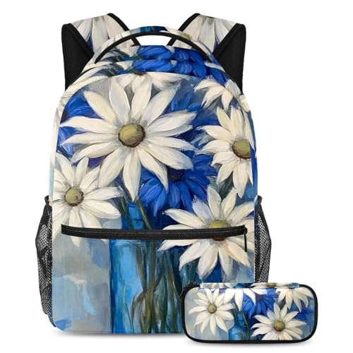 Sac à dos aquarelle grand volume pour ranger facilement toutes les affaires d'école