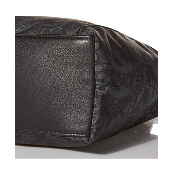 Sakroots-Womens-Eco-Twill-Metro-Tote Sakroots womens Bag in Eco-twill, Large & Roomy With Zip Closure, Sustainable Durable Design, Lining Made fro Tote, Black Spirit Desert, One Size US