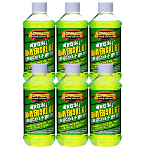 TSI Supercool 48663-8D 1234yf EV Electric Vehicle POE 68 Viscosity with UV Dye 8oz 1-Pack