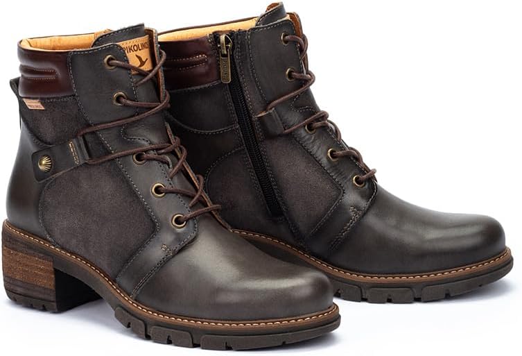 PIKOLINOS womens Pikolinos High-heel Ankle Boot Leather San Sebastia for Woman Color Lead