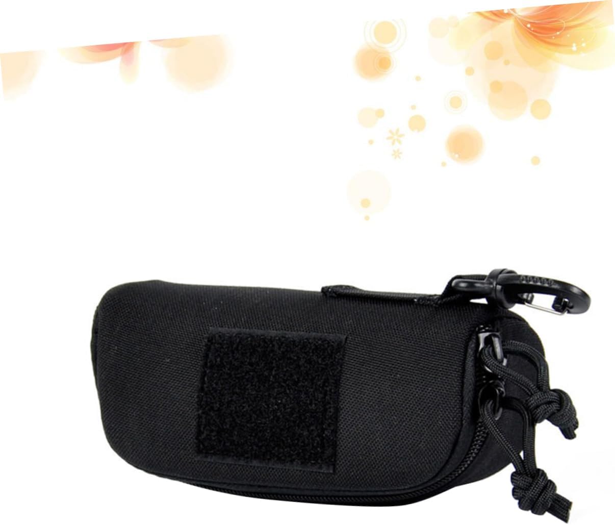 Healeved Black Canvas Glasses Case for Cycling and Outdoor Use Slim image 3
