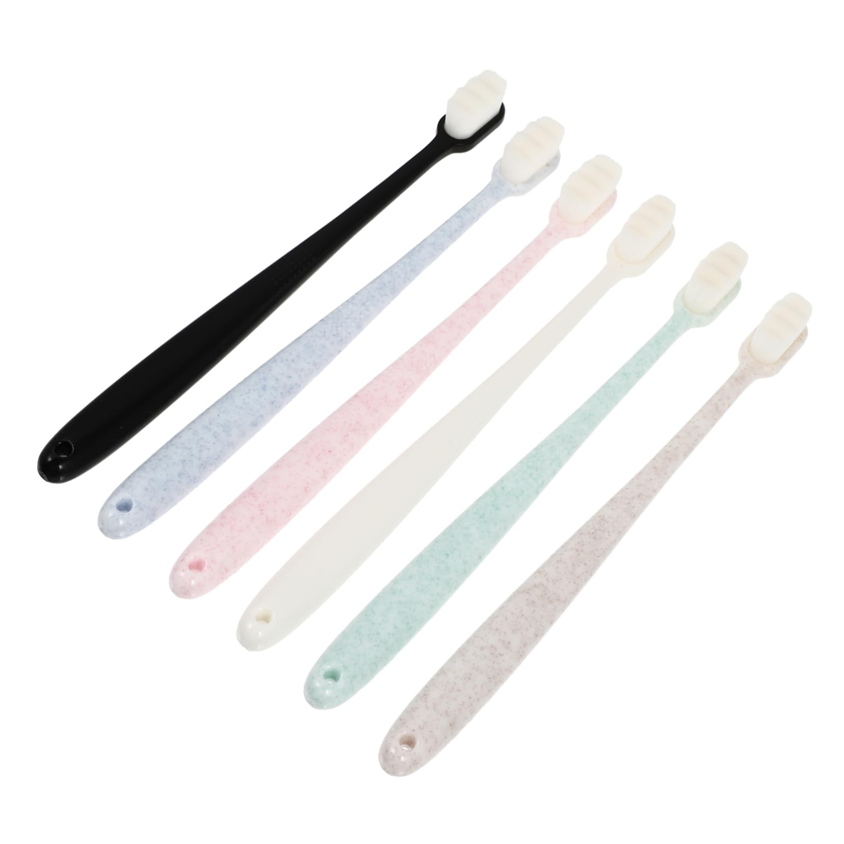 FRCOLOR 3 Set Di Spazzolini Da Denti Con Setole Flessibili Per Una Pulizia Delicata 6 Pezzi * 3