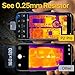 Thermal Camera for Android Phone, P2 Pro Thermal Imager with Macro Lens, Infrared Camera with 512 × 384 IR Resolution, 15× Zoom, -4℉ to 1112℉ Temp Range Thermal Imaging Camera for Phone (Android)