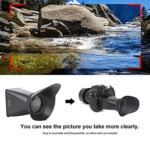 Bewinner Mirino LCD 2.8X per Schermo LCD della