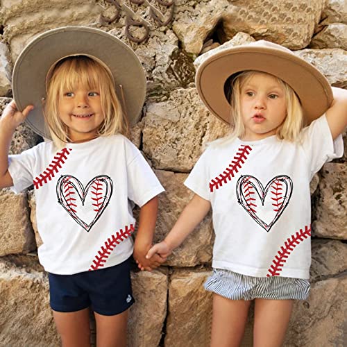 Camiseta infantil de beisebol 3D divertida para meninos e meninas camiseta estampada infantil manga