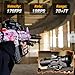 Gel Toy Blasters Automatic with Nylon Body 170 FPS & 70 Ft Range, Dual Mode Outdoor Shooting Activity, Ages 18+ (PinkRifl4)
