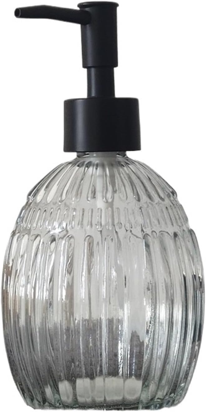 soap dispenser, Soap Dispenser,Kitchen, 400ml Clear Glass with Pump Lotion, Refillable, Liquid