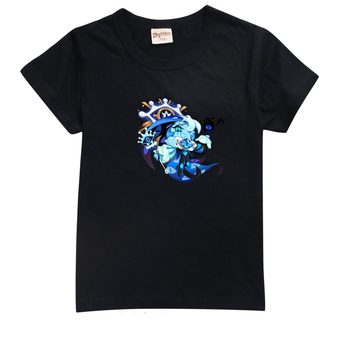 Hzsyc Boys Shadow Milk Cookie T-Shirts Kids Shadow Milk Cookie Game Pullover Shirt (Black,13-14years)