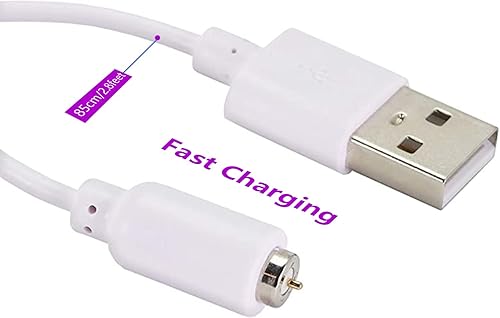 Miniatura 4 de Cables de carga magnéticos, cargador USB, cables de carga de repuesto, cable de alimentación CC, cable de carga de enchufe, paquete de 2