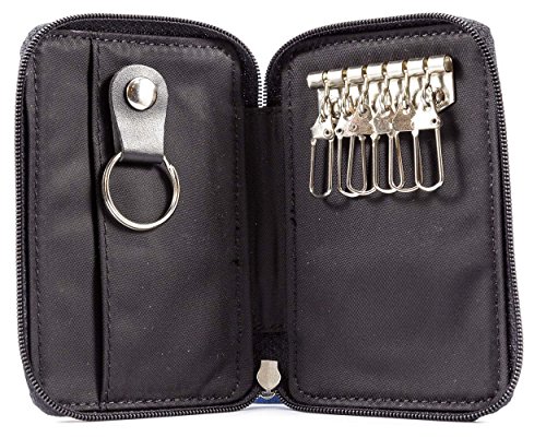 Big Skinny Slim Key Case, Holds Up To 3 Cards, Black #TOP2