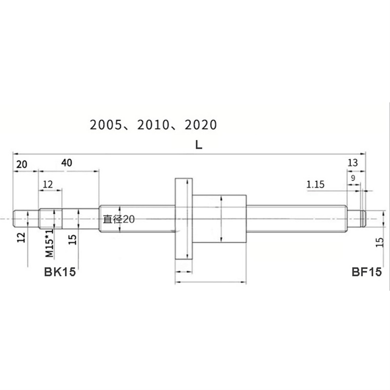 Metal Ball Screw nut end Processing SFU2005 Ball Screw 150-1000mm HGR25 Linear Rail HR25+BF15 HM15-86 for Nema 34 Motor Seat+Coupler DSG20H for Parts(400mm)