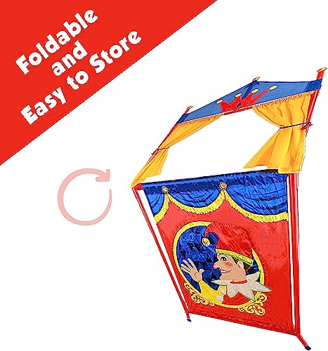 Iq Toys Deluxe Puppet Theater Sturdy Non-Top Base Foldable And Easy To Store Puppet Show Theater For Kids #TOP4