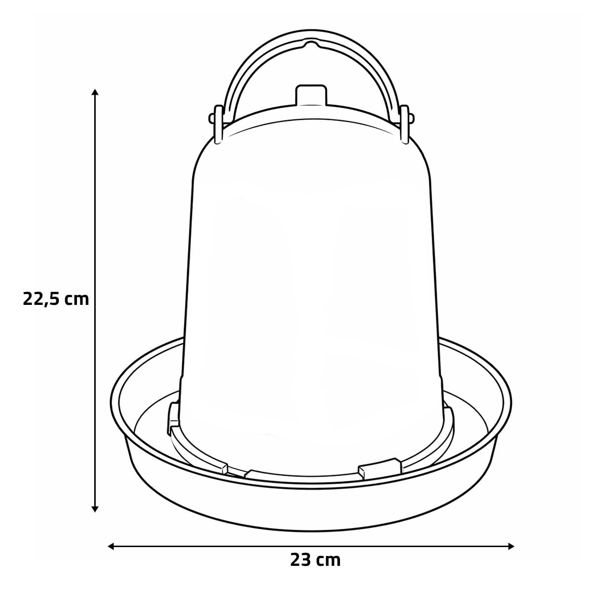 Desconocido Abreuvoir Poules 3 litres